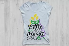 Little Miss Mardi Gras Svg, Mardi Gras Svg, Fat Tuesday Svg. Product Image 2