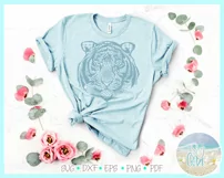 Tiger Mandala Zentangle SVG | Tiger SVG | Mandala SVG Product Image 2