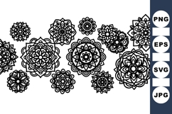 Intricate Mandala Vector Pack for Digital Crafts Product Image 1