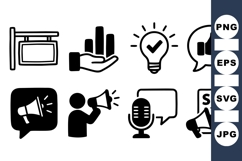 Business Marketing Icon For Communication Product Image 1
