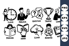 Hand Drawn Office Icon SVG Vector for Projects Product Image 1