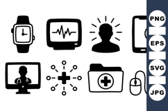 Medical Technology Icon For Health Designs Product Image 1