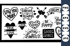 Romantic Hand Lettered Quote SVG for Crafts Product Image 1