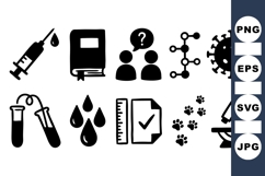 Medical Science and Laboratory Icon SVG Product Image 1