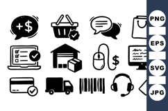 Ecommerce Icon Vector Pack for Web Design and Marketing Product Image 1