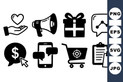 Business Marketing Icon Vector SVG for Digital Use Product Image 1