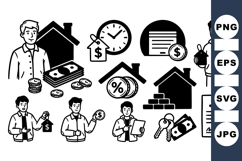 Real Estate Finance Icon SVG for Business Use Product Image 1