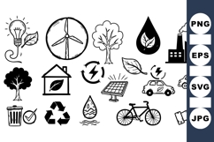 Eco Friendly Hand Drawn Energy Icon Product Image 1
