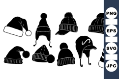 Winter Hat Clipart For Holiday Designs Product Image 1