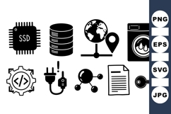 Modern Technology Icon Vector Clipart Product Image 1
