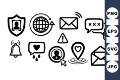 Hand Drawn Security Icons for Digital Use Product Image 1