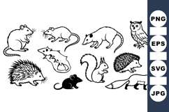 Hand Drawn Woodland Animal Clipart Product Image 1