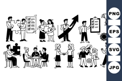 Business Teamwork Vector Clipart for Presentations Product Image 1