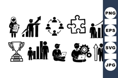 Business Growth Icon SVG Vector for Web and Print Product Image 1