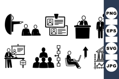Professional Business Meeting Icons Pack for Presentations Product Image 1