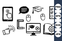 Digital Education Icons for Online Learning Product Image 1