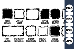 Distressed Grunge Frame Vector Clipart for Crafts Product Image 1