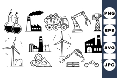 Industrial Machinery Vector Icon For Projects Product Image 1