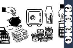 Banking Money Vector Icons For Finance Use Product Image 1
