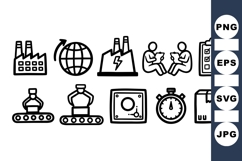 Industrial Factory Icon Vector For Automation Product Image 1