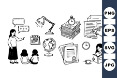 Hand Drawn Educational Vector Clipart Product Image 1