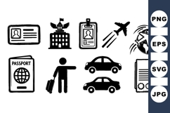 Travel Icon SVG Vector For Digital Use Product Image 1