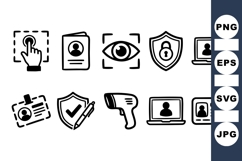 Security Access Icon With User ID Graphics Product Image 1