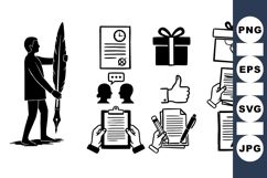 Business Writing Icon Pack for Office Use Product Image 1