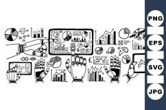 Robotic Hands Technology Data Visualization SVG Product Image 1