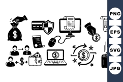 Editable Financial Icon SVG For Business Use Product Image 1