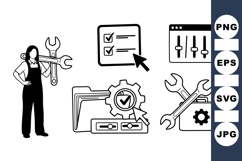 Vector Mechanical Tools Icon for Workflow Product Image 1