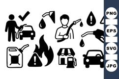 Gas Station Safety Icon For Alerts Product Image 1