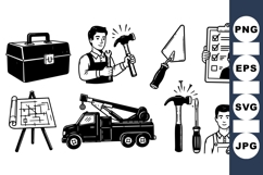 Construction Tools Clipart For Builders Product Image 1