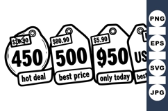 Price Tag Label Clipart For Retail Sales Product Image 1