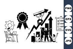 Business Growth Vector Clipart For Marketing Product Image 1