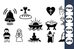 Religious Icon Clipart For Christian Projects Product Image 1