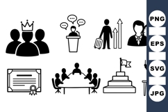 Business Leadership Icon Collection for Presentations Product Image 1