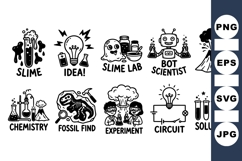 Hand Drawn Science Experiment Clipart Product Image 1