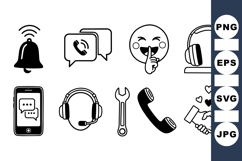 Customer Service Icon Pack for Support Designs Product Image 1