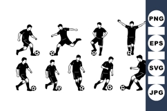 Sports Silhouette Vector for Soccer Designs Product Image 1