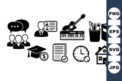 Education Icons Vector For Learning And Study Product Image 1