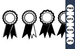 Ribbon Badge Award Vector Clipart For Design Product Image 1