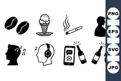 Vector Lifestyle Icons for Digital Use Product Image 1