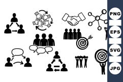 Business Collaboration Icon for Teamwork Projects Product Image 1