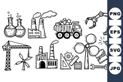Industrial Machines And Factory Vector Clipart Product Image 1
