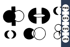 Modern Abstract Geometric Circle Vector Product Image 1