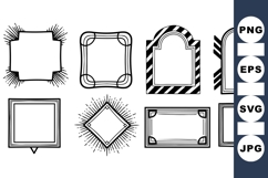 Vintage Decorative Frame SVG for Crafts Product Image 1