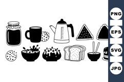 Hand Drawn Breakfast Kitchen Clipart Product Image 1
