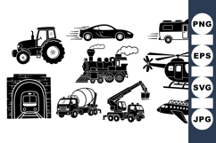 Vector Vehicle Silhouettes For Use Product Image 1