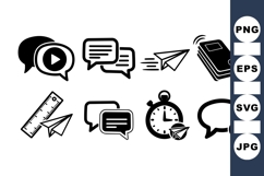 Vector Communication Icon for UI Design Product Image 1